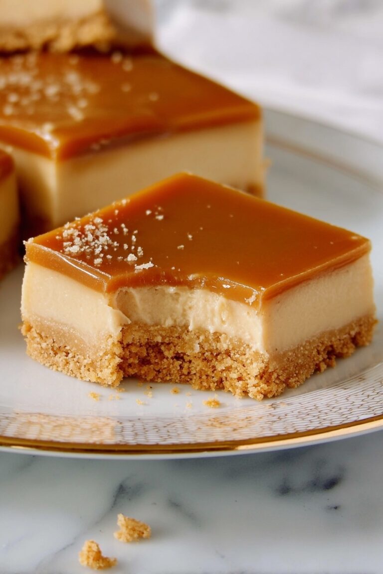 Dulce de Leche Cheesecake Bars Recipe