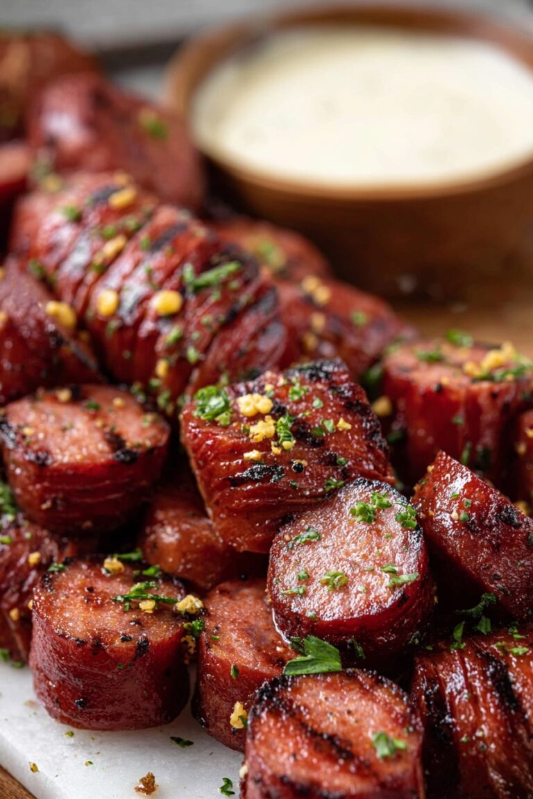Mustard Kielbasa Bites with Dipping Sauce Recipe