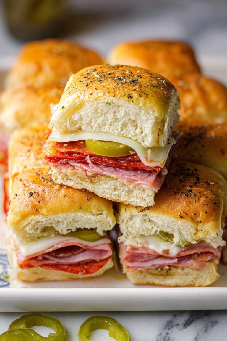 Hot Italian Sub Sliders Recipe