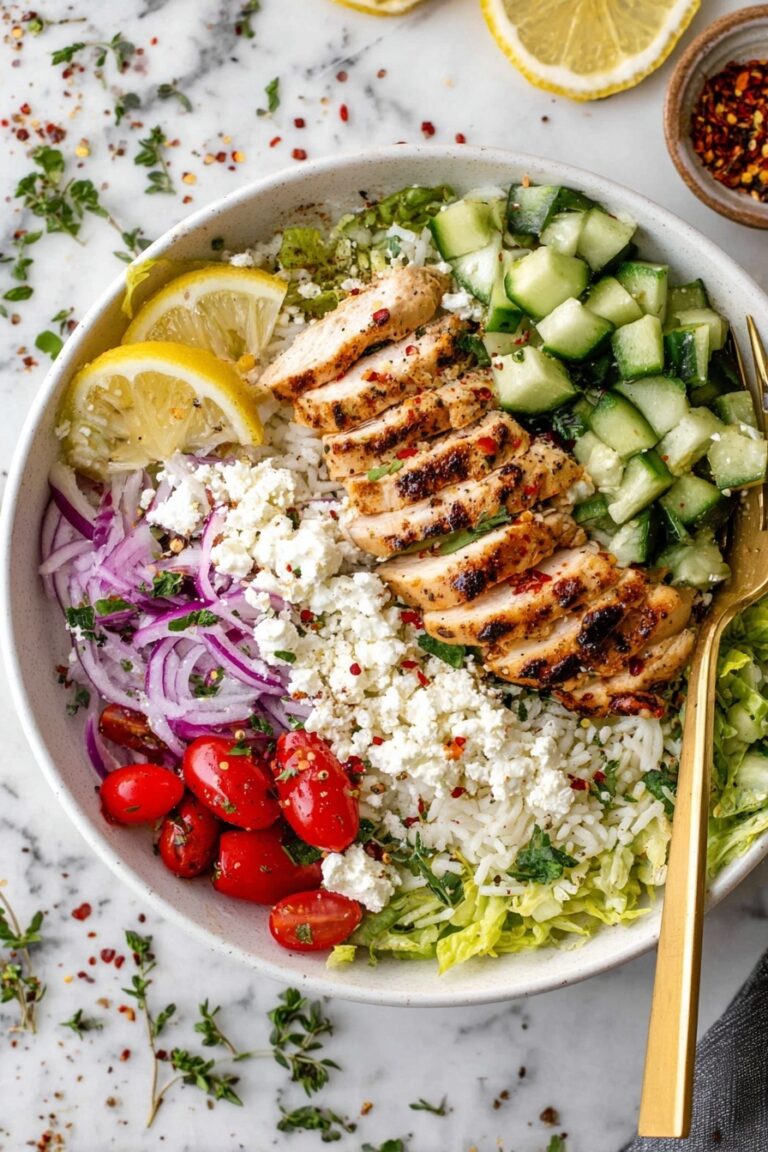 Greek Chicken Bowls with Tzatziki Recipe