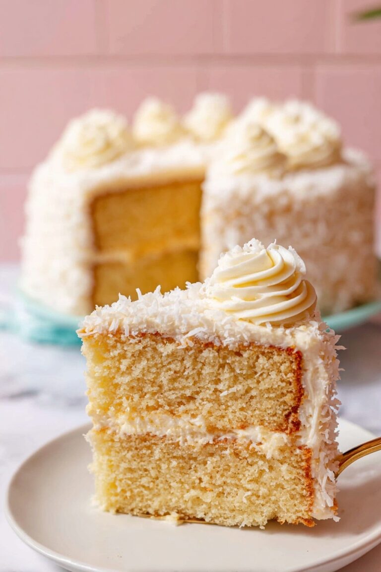 Coconut Cake Recipe with Cream Cheese Frosting Recipe
